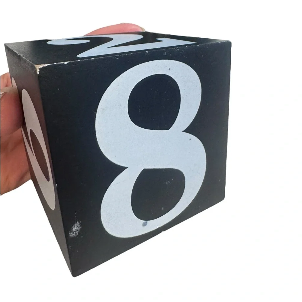 Mainstays Black and White Perpetual Desk Calendar